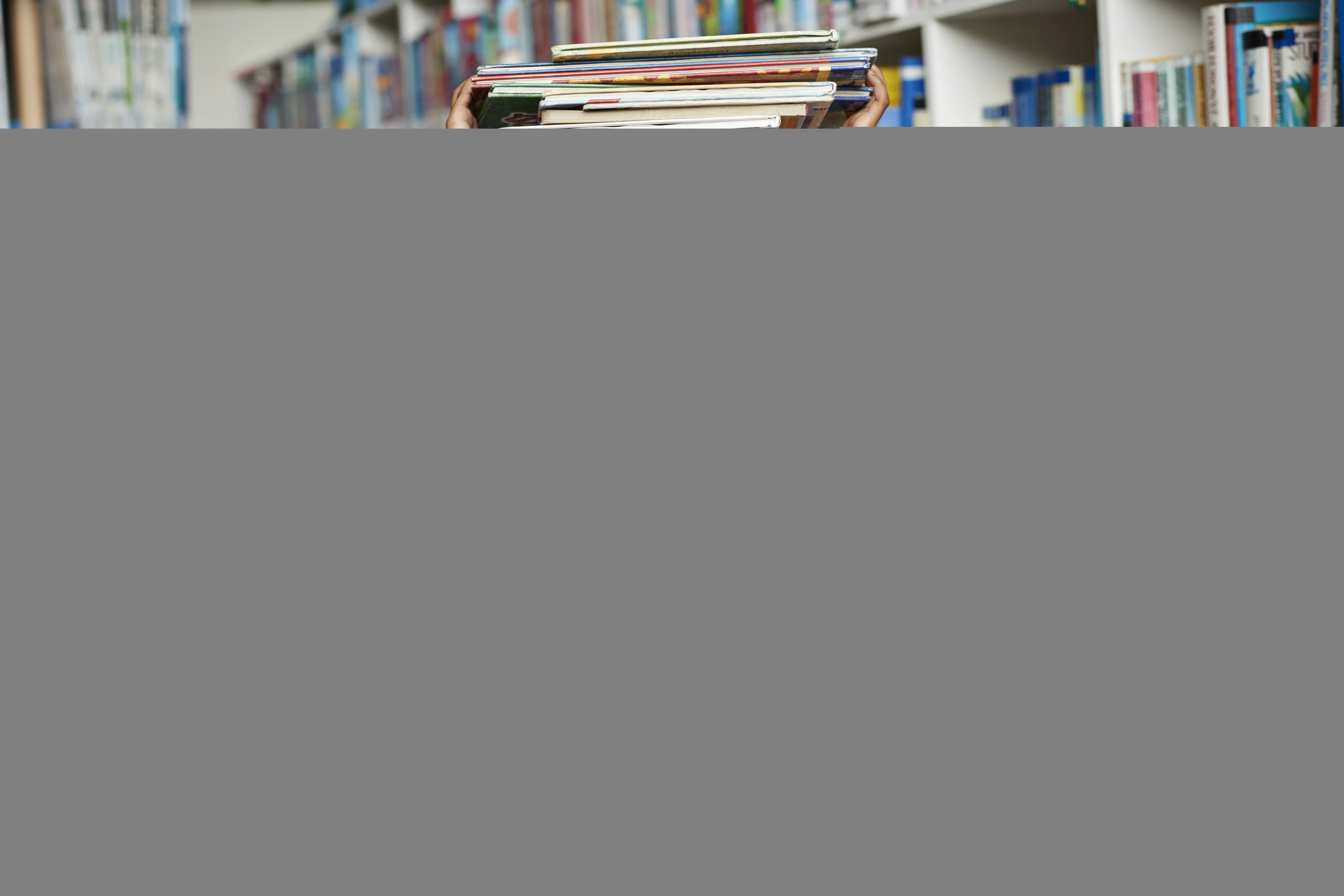 Children at modern school facility