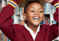Girl carrying books