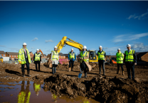 construction workers on site